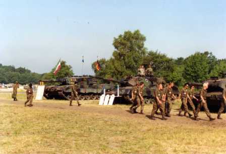 Belgium and Canadian Leopard 1s and a German Leopard 2